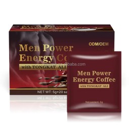 Herbs Supplement X Power Boost Coffee Maca Instant Black Coffee Tongkat Ali Ginseng Maca Energy Coffee for Man