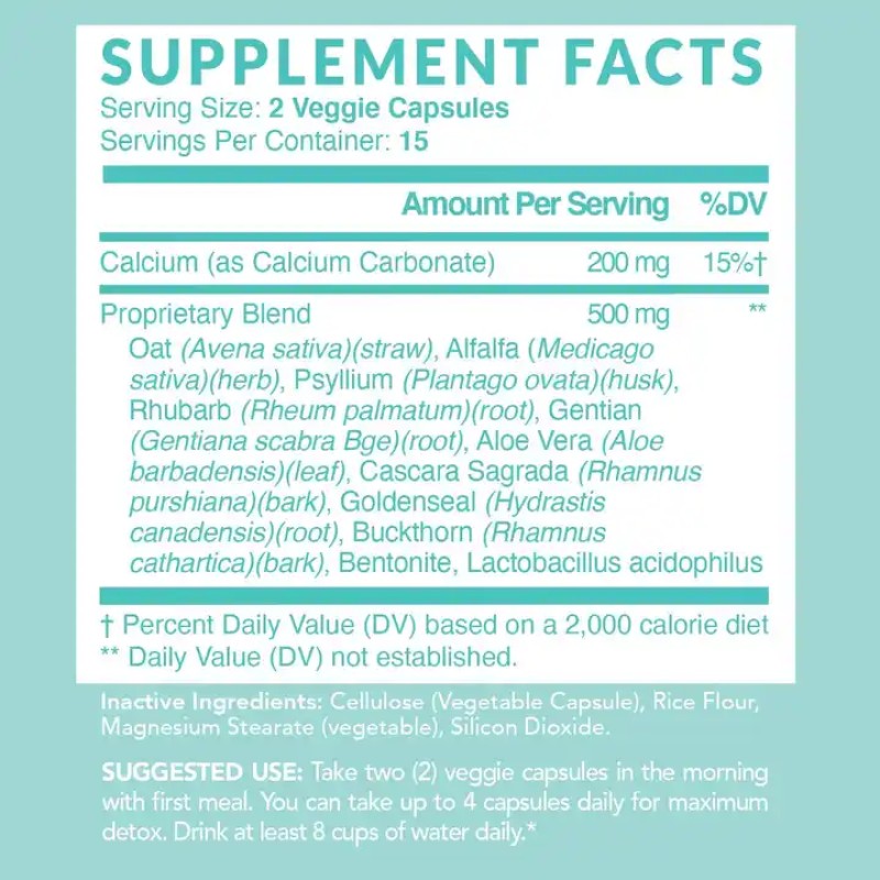 Wholesale Premium Natural Dietary Health Supplement Private Label Colon Detox Sweep 60 Capsules/Pills Adults Not Pregnant Women