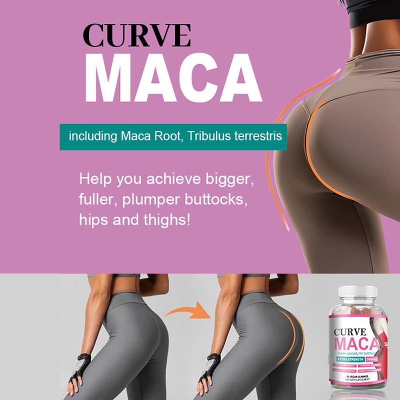 Booty Gummies for Women - Creatine Monohydrate for Booty Growth, Muscle Builder, Reduce Soreness- Vegan, Gluten-Free, Low-Sugar