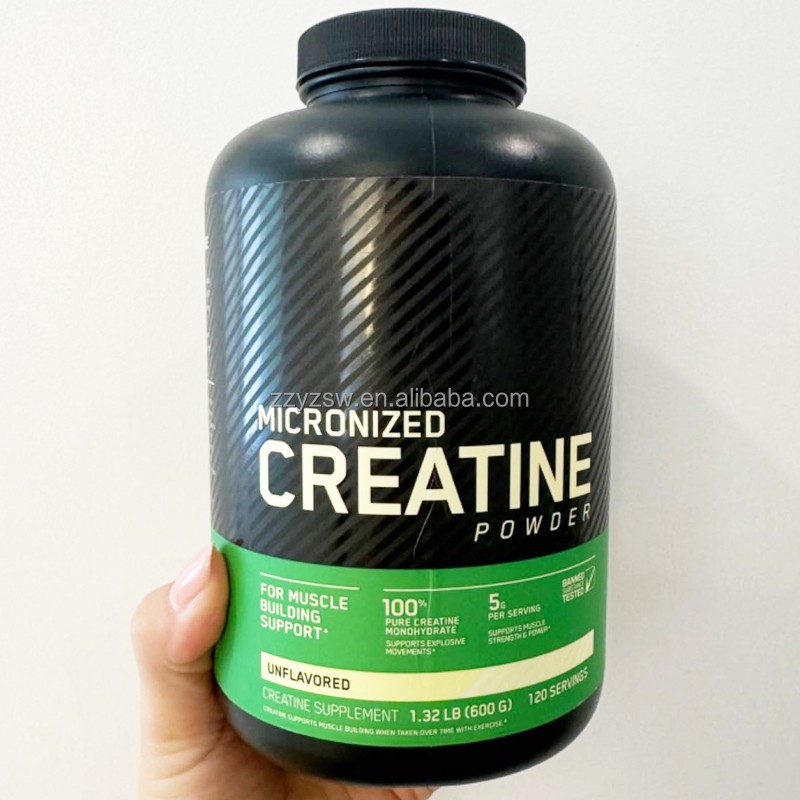 OEM ODM Brand Creatine Monohydrate Powder Pure Unflavored Creatine Powder for Supports Muscle