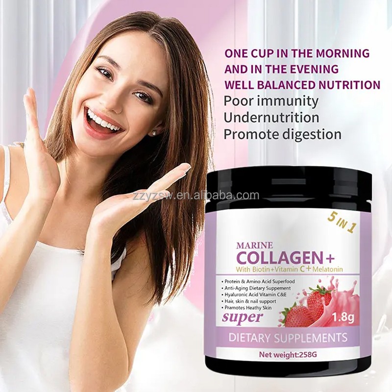 Organic Marine Collagen Powder High-Halal Instant Drink for Beauty Natural Convenience Skin Whitening Product