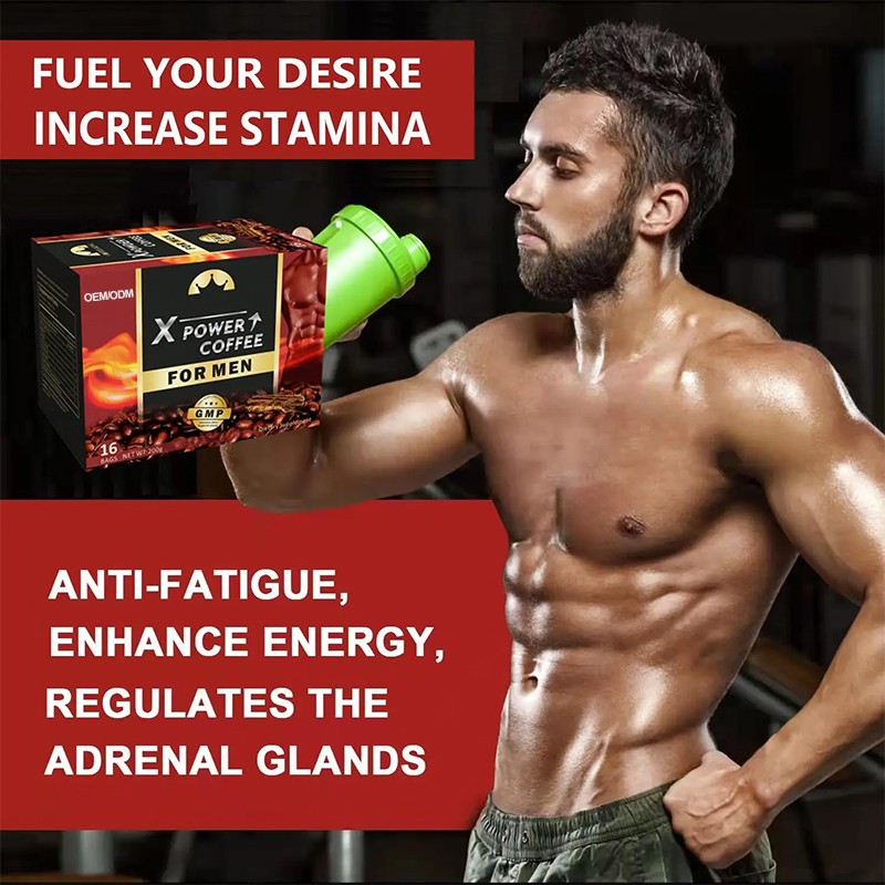 Hot Selling Maca Coffee for Men Natural X Power Coffee Maca Root Extract Man Power Energy X Power Maca Coffee