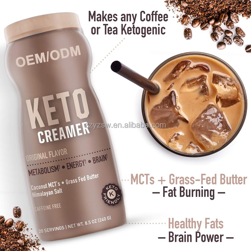 OEM 100% Natural High Performance Keto Coffee Powder De-tox and Metabo-lism Booster Slim Ketogenic Diet Coffee