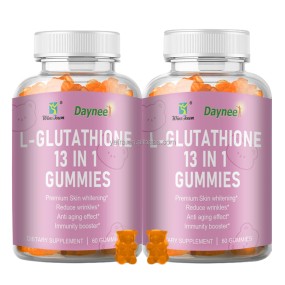 OEM Private Label Skin Whitening & Brightening Collagen L-Glutathione Gummies Beauty Supplement Gummies Candy for Adults