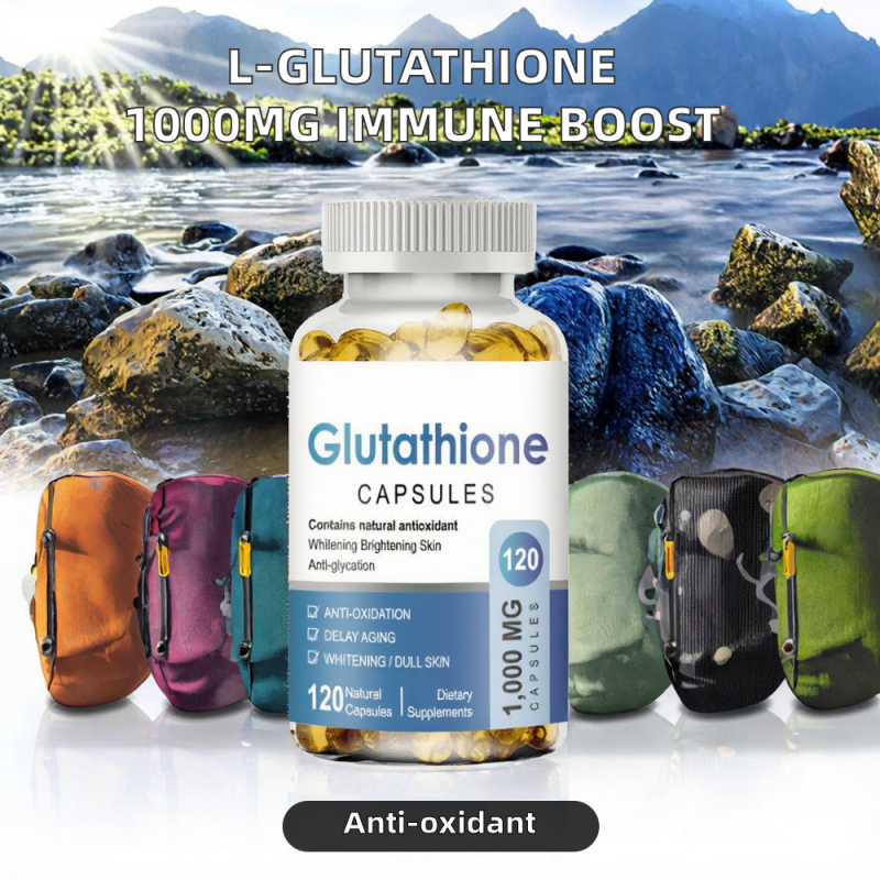 Glutathione Capsules Supplier - 1000mg Immune Antioxidant 120 Count