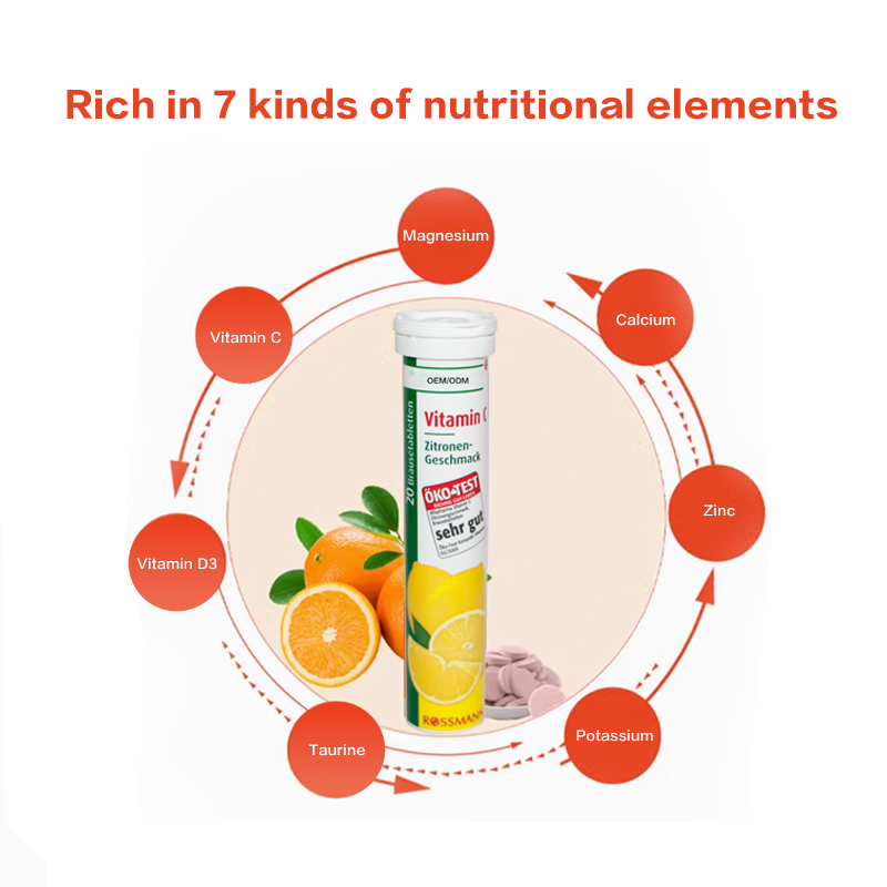 Multivitamin Tablets Factory - OEM Orange Effervescent Minerals