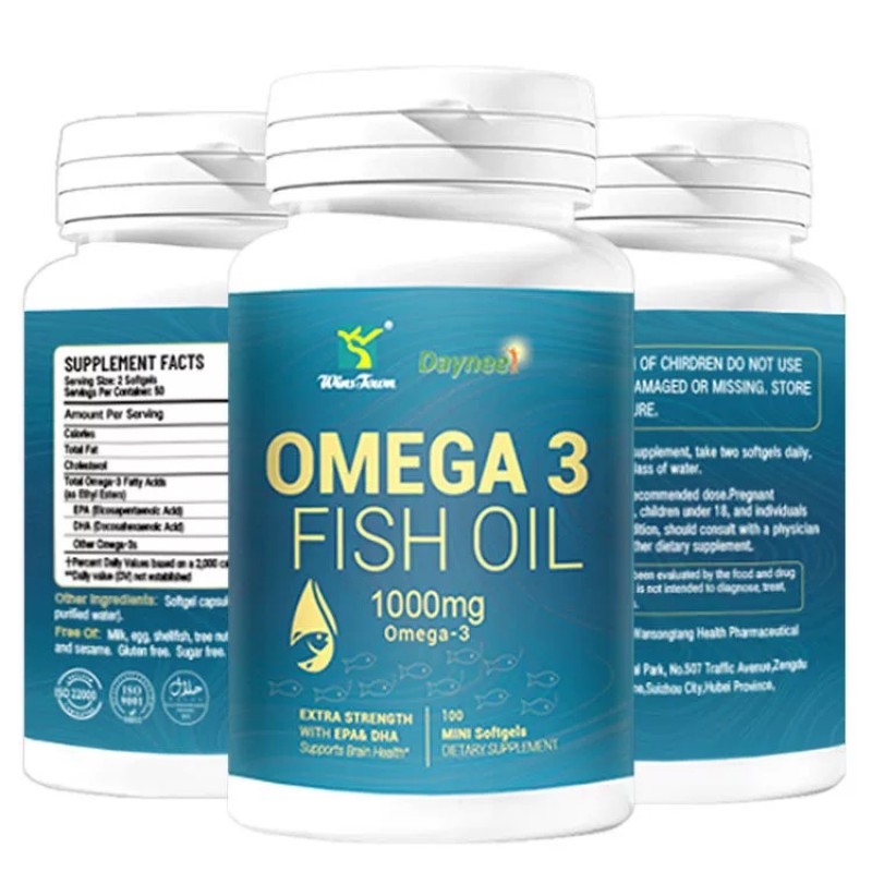 Omega 3 Softgels Factory - 2160mg Brain Health Supplement