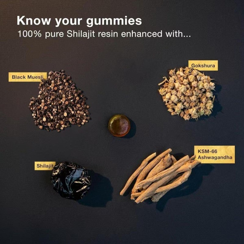 Shilajit Gummies Supplier - Himalayan Ashwagandha Nutritious