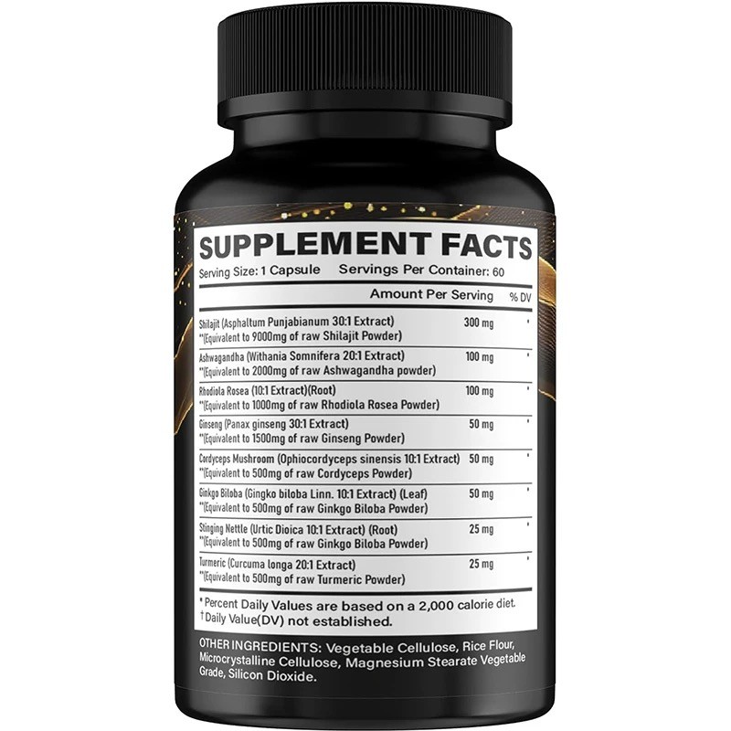 Shilajit Capsules Factory - Pure Himalayan Ashwagandha Ginseng