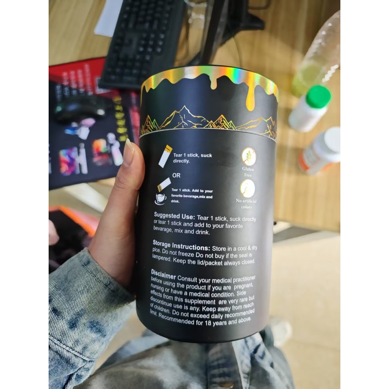 Shilajit Honey Sticks Factory - OEM Food Grade 30 Pack Resin