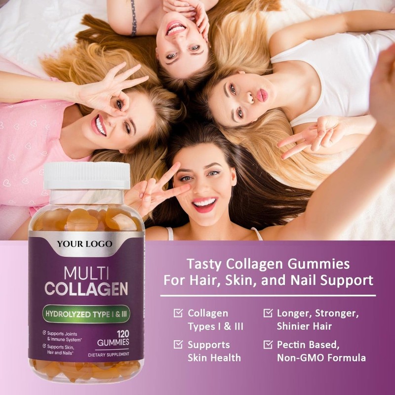 Hair Growth Gummies Manufacturer - OEM Stimulating Biotin Collagen