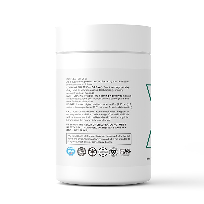 Creatine Monohydrate Powder Supplier - OEM/ODM Unflavored Bulk Creatine