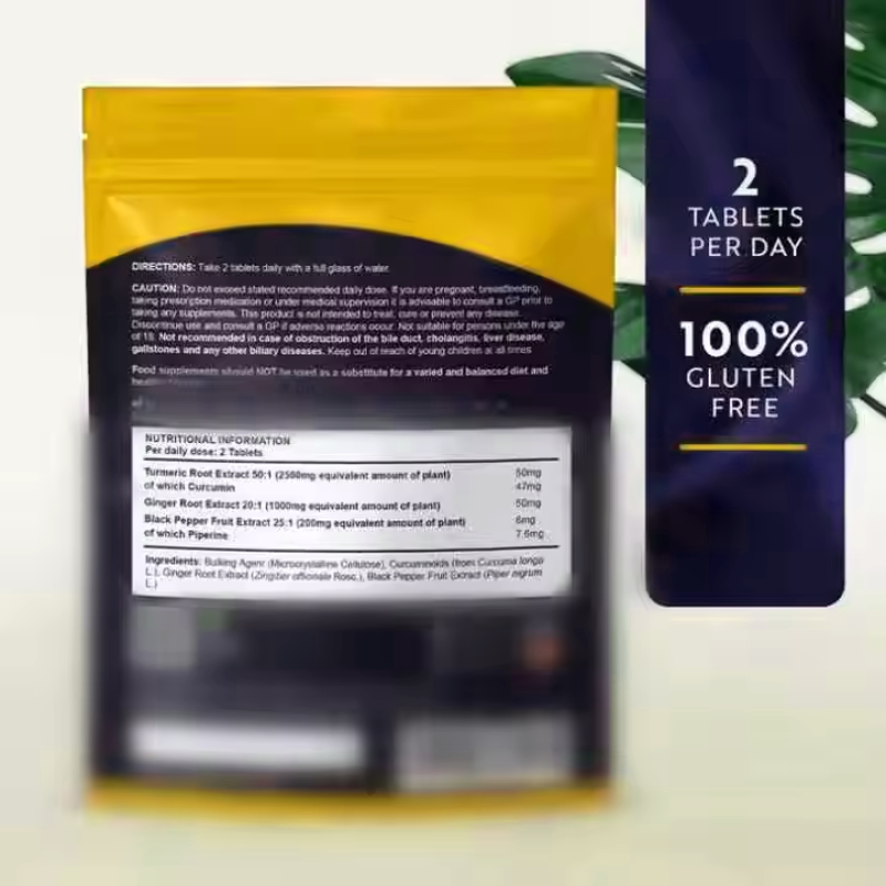 Turmeric Tablets Supplier - OEM Wholesale Curcumin Joint Support