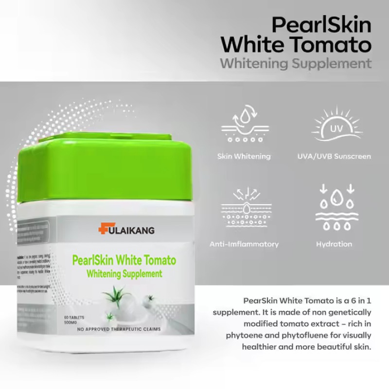 White Tomato Tablet Manufacturer - Hot Sale Herbal Skin Whitening Supplement
