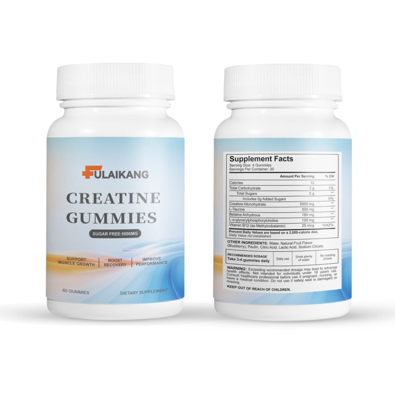 Pre Workout Gummies Supplier - OEM/ODM Creatine Monohydrate Energy Boost
