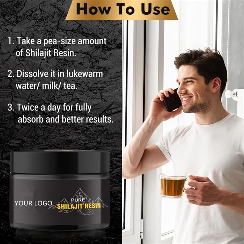 Shilajit Resin Liquid Factory - Customized Label Fulvic Acid Minerals