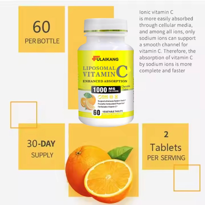 Vitamin C Tablets Manufacturer - OEM/ODM Liposomal 1000mg Immune Support