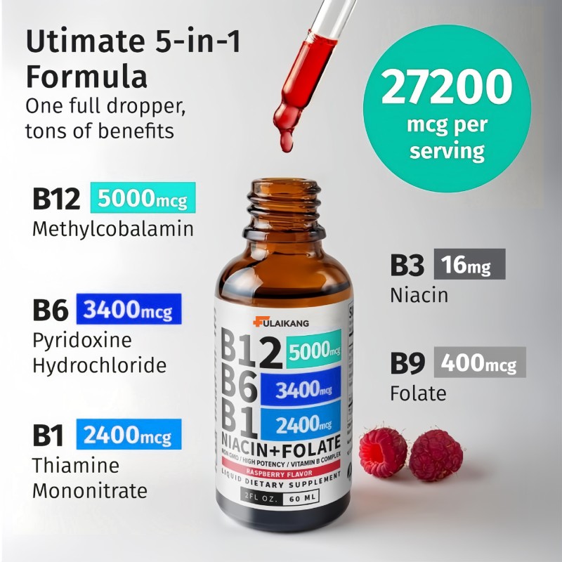 Vitamin B12 Drops Supplier - TikTok Hot Selling Brain Health Supplement