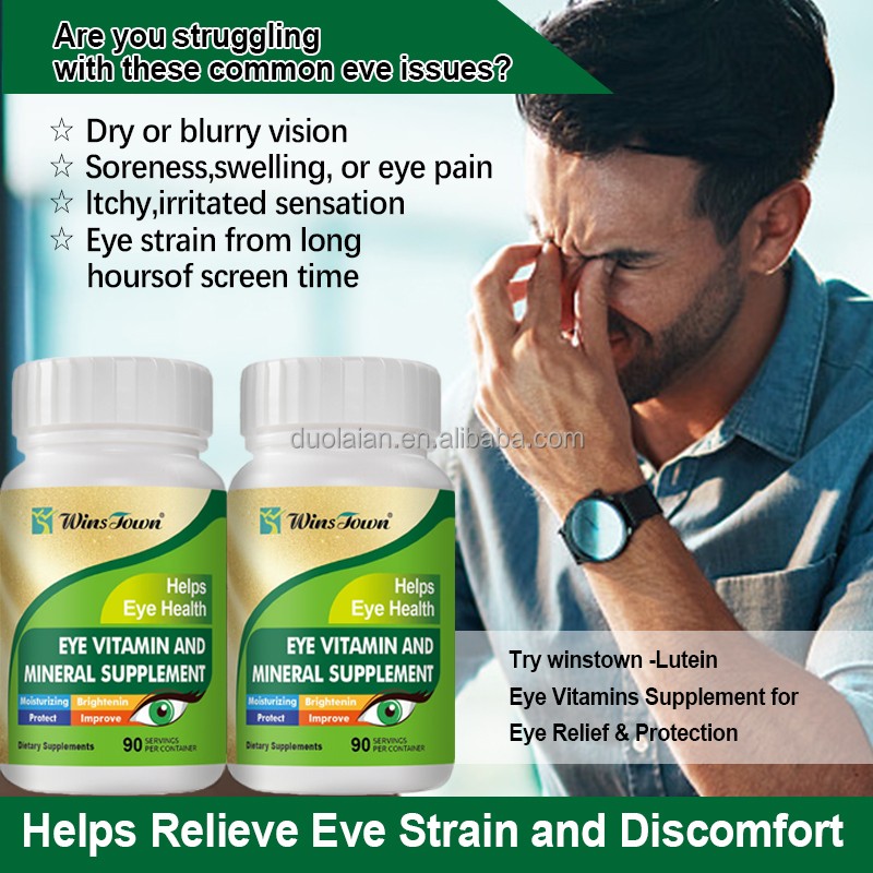 Eye Health Capsules Supplier - OEM Custom Lutein Vitamin C D E Omega-3