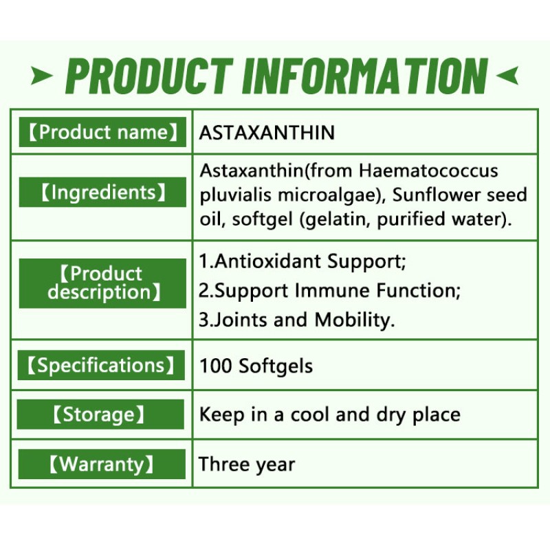 Astaxanthin Soft Capsules Manufacturer - OEM Halal Omega-3 EPA DHA