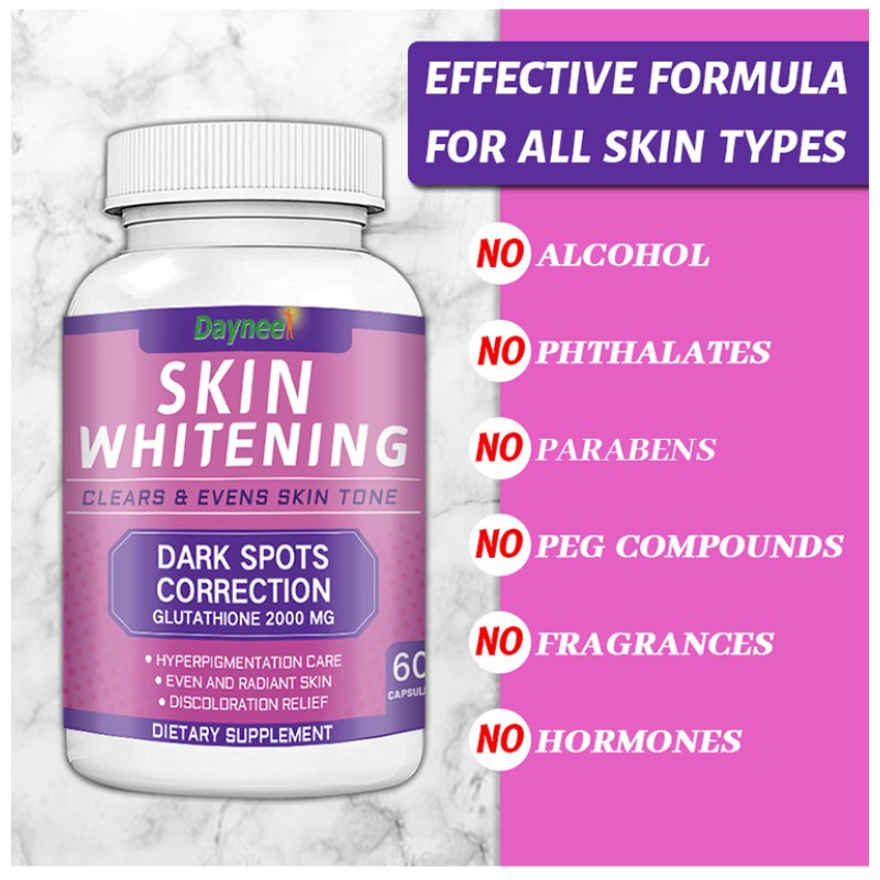 Skin Whitening Capsules Supplier - OEM Custom Vitamin C Glutathione Beauty