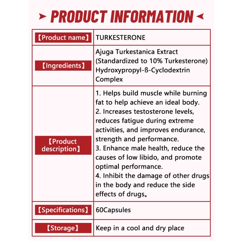 Turkesterone Extract Capsules Supplier - Private Label Natural Herbal Supplement