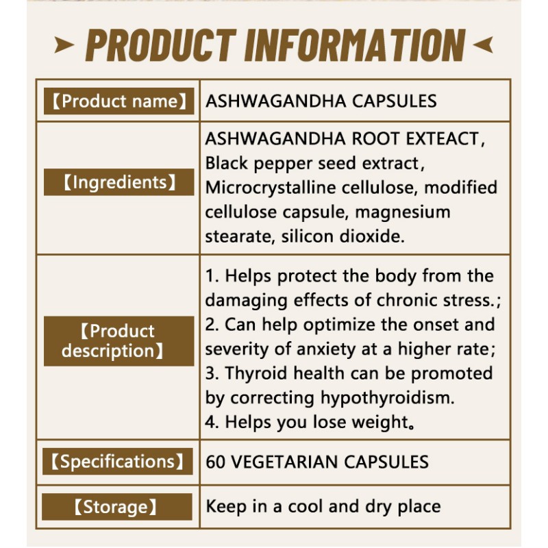 Ashwagandha Tablets Manufacturer - OEM Custom Sleep Stress Support Gluten Free