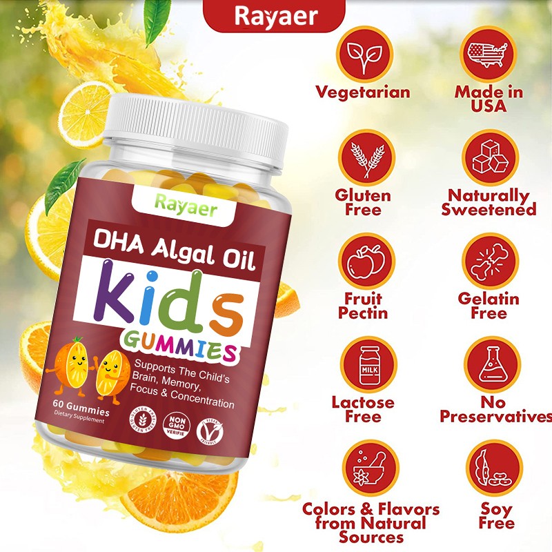 DHA Algae Oil Gummies Manufacturer - OEM Kids Immunity Support