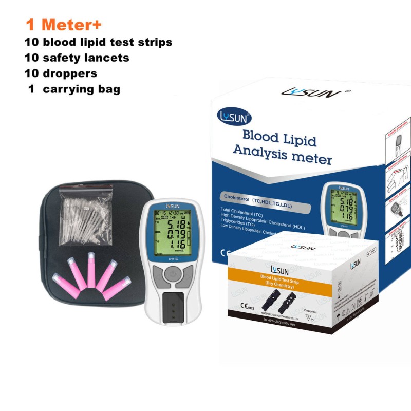 Blood Lipid Analyzer Factory - LPM-102 3-in-1 Home Use Clinical
