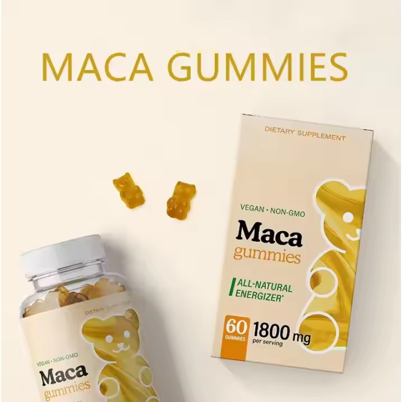 Maca Gummies Supplier - OEM Energy Mood Boost Organic Extract