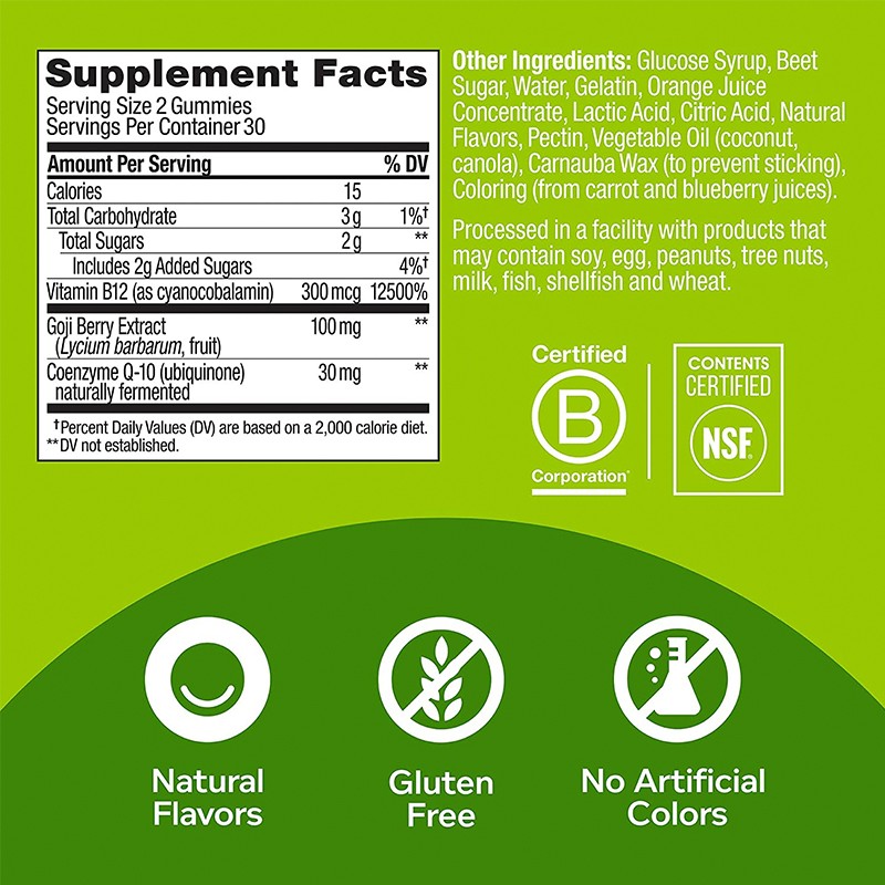 Vitamin Complex Gummies Supplier - OEM Energy Nerve System Support