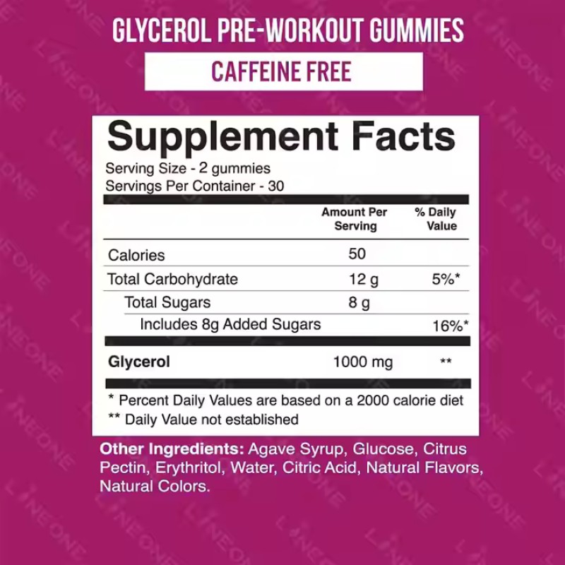 Pre-Workout Gummies Manufacturer - OEM Advanced Glycerol Formula