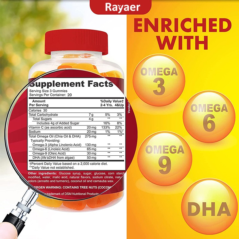 DHA Algae Oil Gummies Manufacturer - OEM Kids Immunity Support