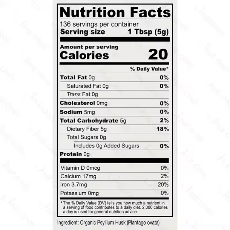 Psyllium Husk Powder Supplier - Private Label Dietary Fiber Bulk