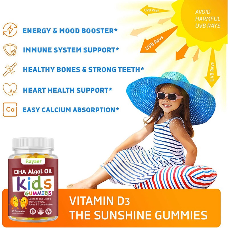 DHA Algae Oil Gummies Manufacturer - OEM Kids Immunity Support
