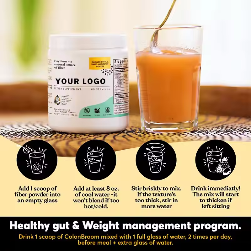 Fiber Supplement Powder Factory - 2025 HOT Colon Beverage Detox