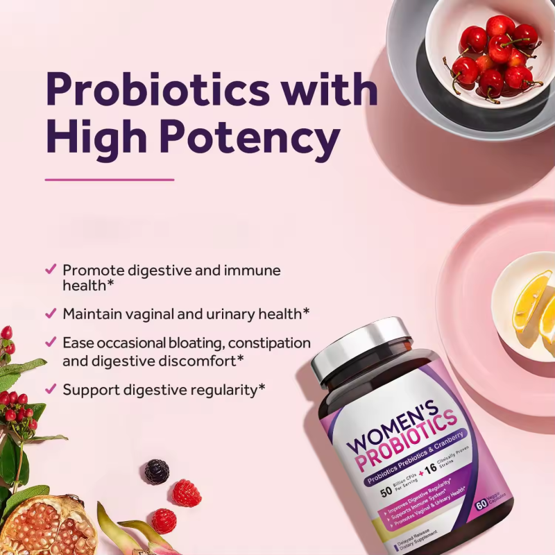 Women Probiotics Capsules Factory - 100 Billion CFU Gut Health