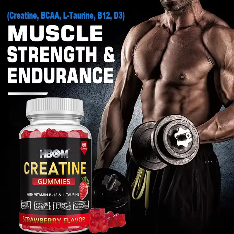Creatine Monohydrate Gummies Supplier - OEM Custom Sugar Free Sports Nutrition