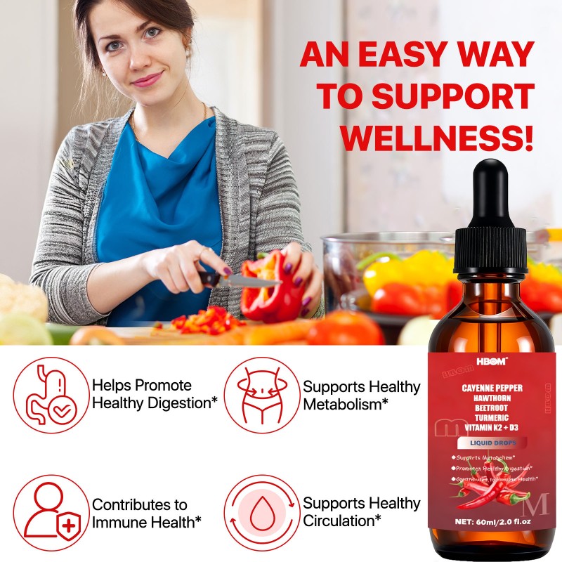 Cayenne Pepper Drops Supplier - OEM Custom Hawthorn Beet Root Immune Health