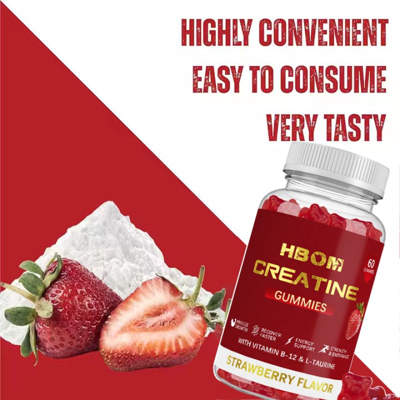 Creatine Monohydrate Gummies Supplier - OEM Custom Sugar Free Sports Nutrition