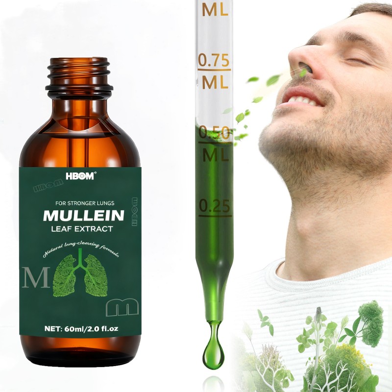 Lungs Cleanse Drops Factory - OEM Private Label Natural Breathing Mullein