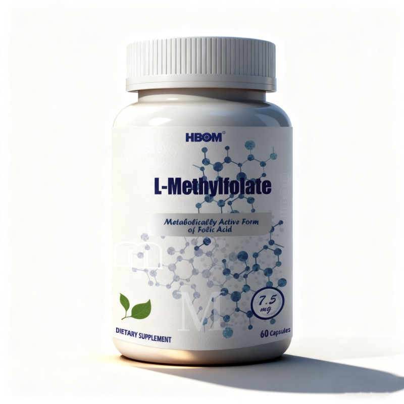 L Methyl Folate Capsules Supplier - OEM Custom 5-MTHF Methyl B12 Mood