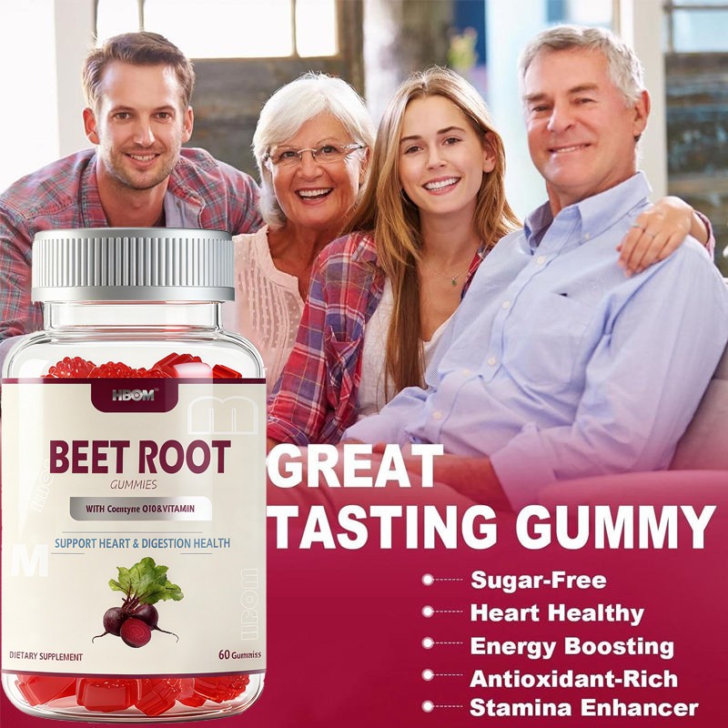 Beet Root Gummies Factory - OEM Custom Coenzyme Q10 GMP HALAL ISO