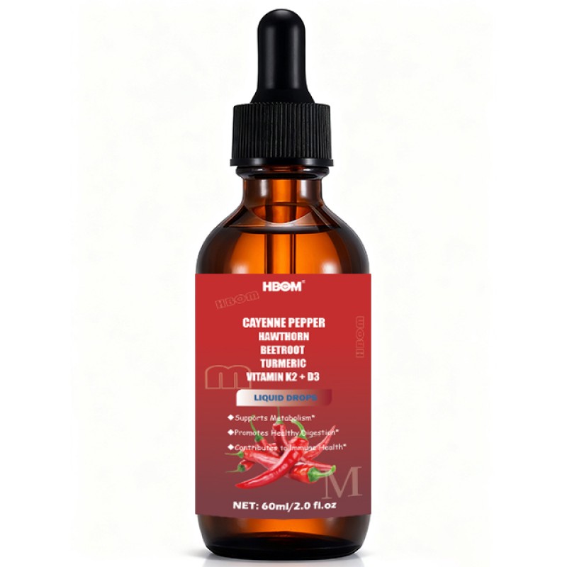 Liquid Drops Supplier - OEM Custom Cayenne Beetroot Turmeric Metabolism