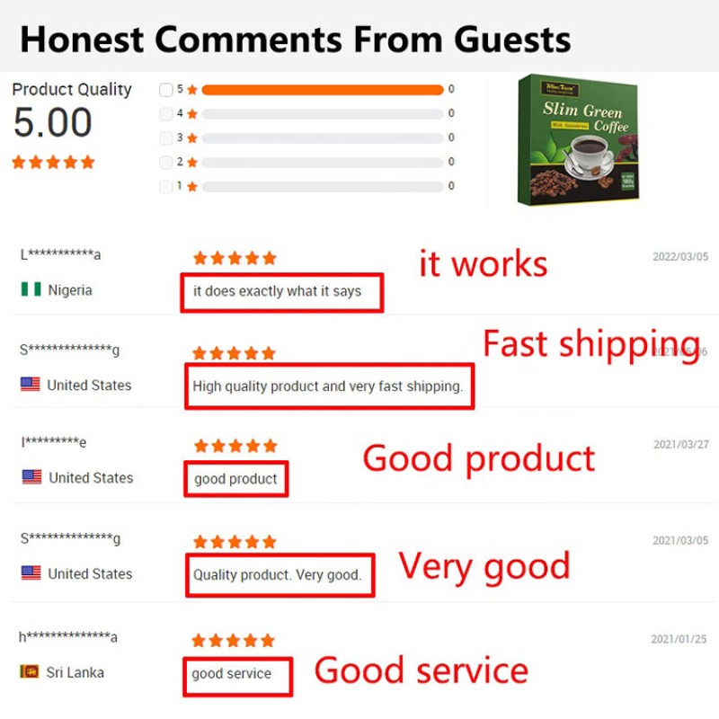 Slimming Coffee Factory - OEM Custom Extract Nut Fruit Bag Packaging