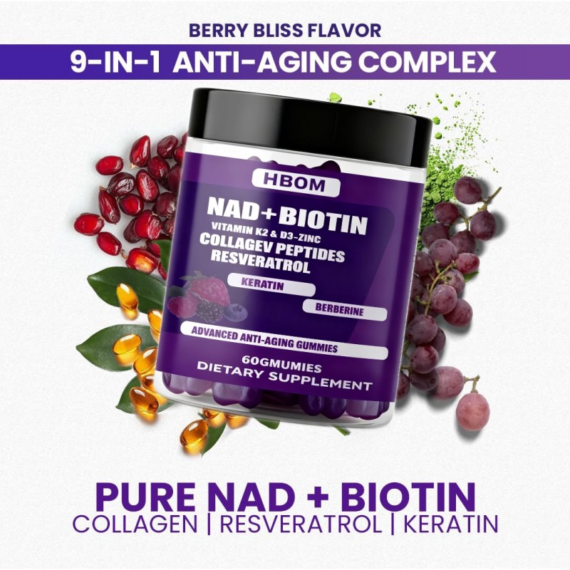 NAD Resveratrol Gummies Factory - OEM Private Label Niacinamide Skincare