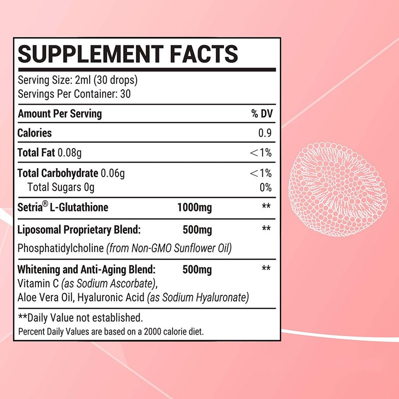 Liposomal Glutathione Drops Supplier - OEM Private Label Liquid Beauty Product