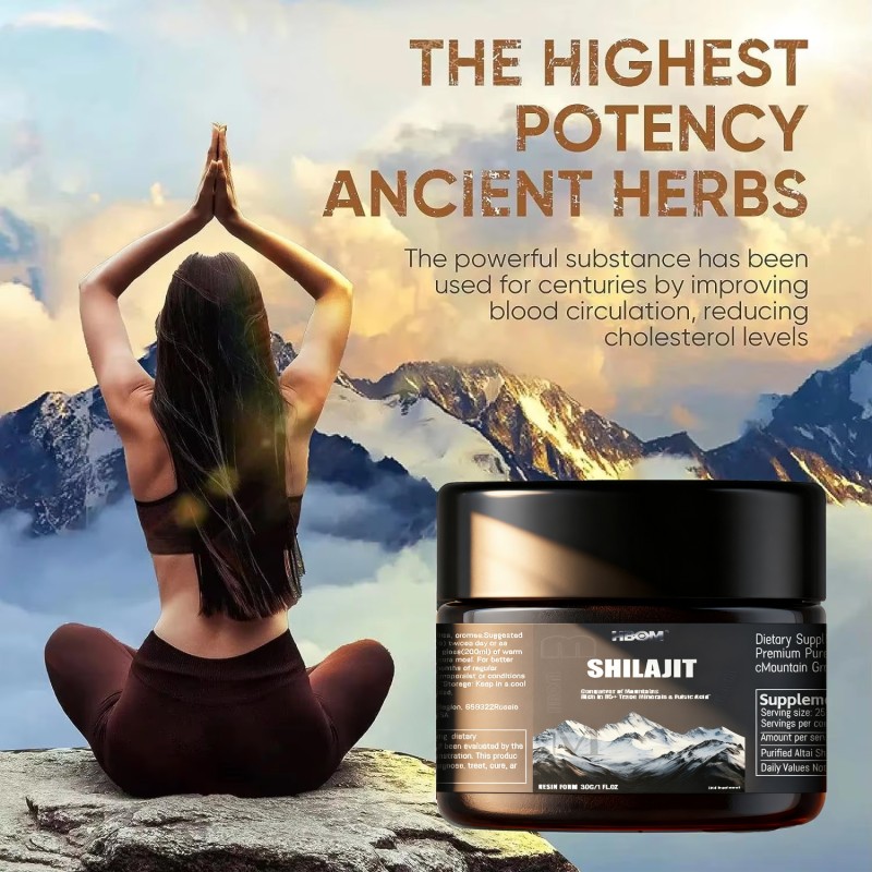 Shilajit Resin Supplement Supplier - OEM Custom Himalaya Source Fulvic Acid