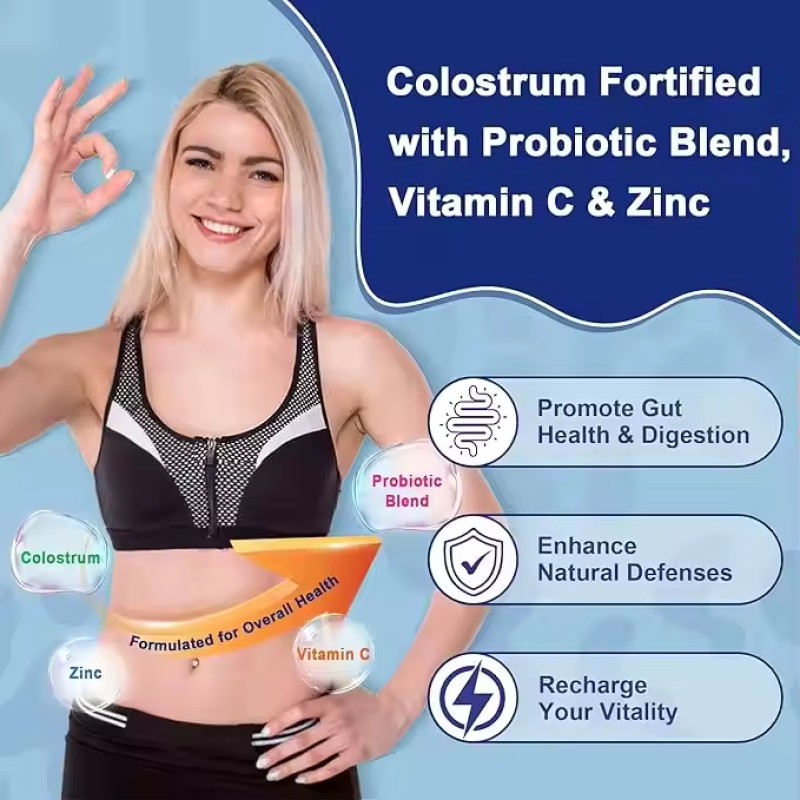 Colostrum Gummies Manufacturer - OEM Custom 1500mg Immune Probiotic Zinc