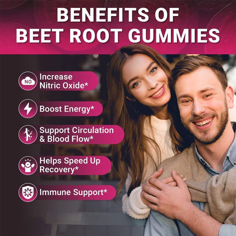 Beet Root Gummies Factory - OEM Custom Coenzyme Q10 GMP HALAL ISO